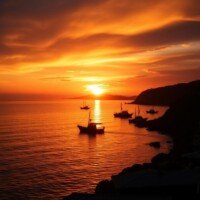 sunset-coast galicia